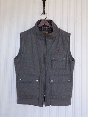 Brooklyn Industries Gray Fleece Utility Vest